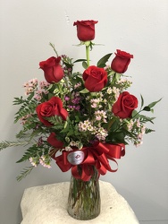 6 Red Roses